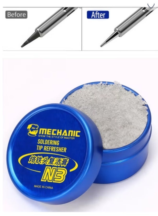 MECHANIC 20 pieces Oxidation Repair Paste For Soldering Iron Head Soldering Tip Cleaning Soldering Tip Cleaner Mechanical Soldering Tip Repairer Cleaning Solder Iron and Tips - Image 1